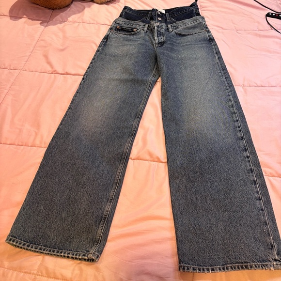 AGOLDE Elson High Rise Wide Leg Jeans size 27 brand new $298 - Picture 2 of 7